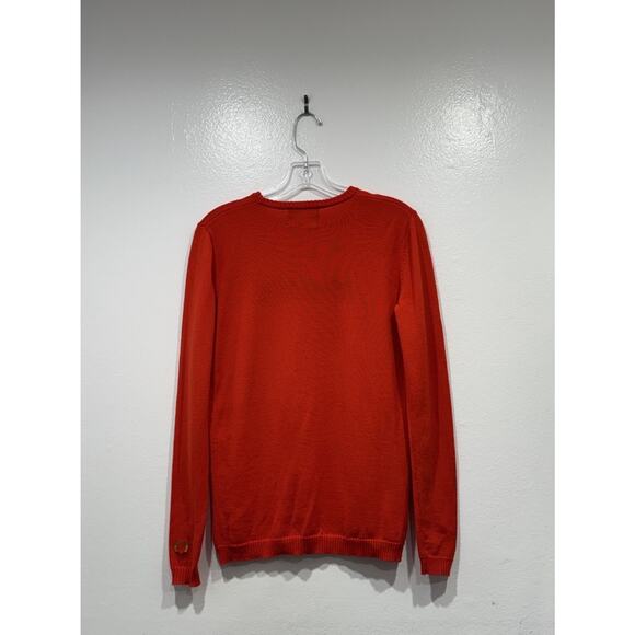 Bella Freud Dance Sweater Women’s Size 6 Wool Long Sleeve Jumper Poppy Red READ - Picture 2 of 11